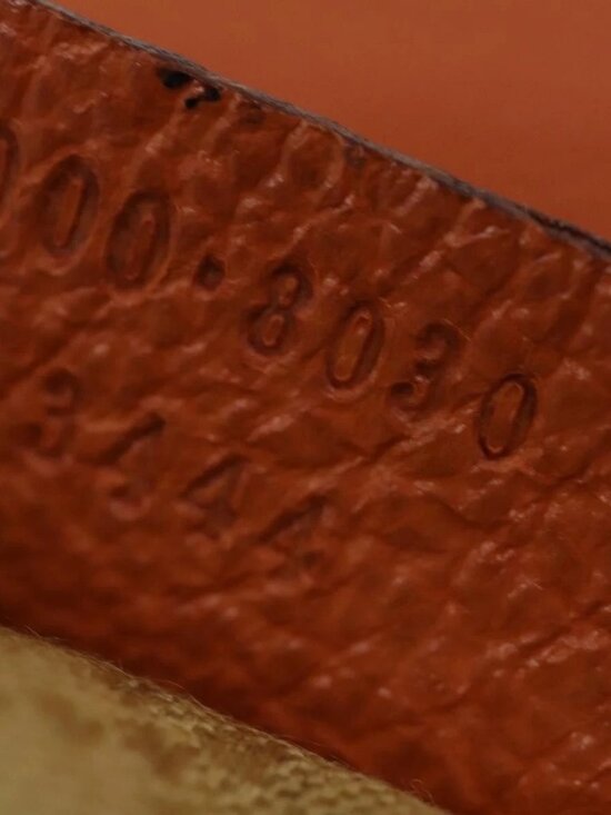 GUCCI Bamboo Backpack Suede Orange Gold Auth 169373